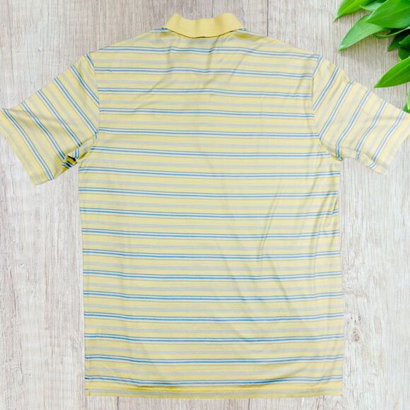 Masters Collection Golf Polo Mens L Striped Short Sleeve Performance Pima Cotton - Picture 2 of 12